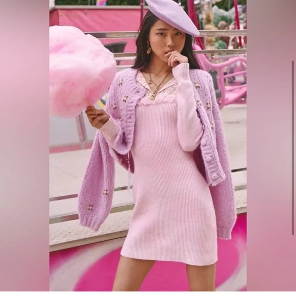 NWT! LOVESHACKFANCY Bellini Dress in Blush Tutu S - Picture 3 of 7